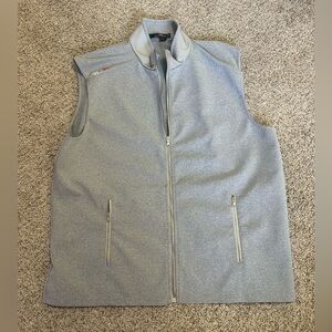 RLX Ralph Lauren Size XXL Men's Performance Vest Full Zip Up Grey Nylon Blend